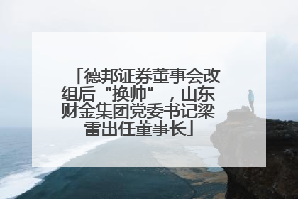 德邦证券董事会改组后“换帅”，山东财金集团党委书记梁雷出任董事长